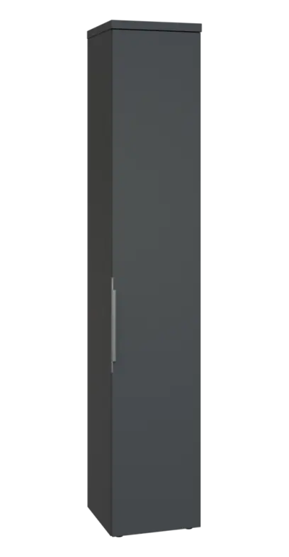 SIN 6 - 4D kancelářská skříň, 1-dveřová, pravá, 2170x400x400, antracit